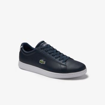 Lacoste Carnaby Evo Læder Sneakers Tmavě Blankyt Blankyt | loZt4taD