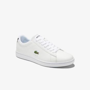 Lacoste Carnaby Evo Mesh-lined Læder Sneakers Bílé | LLTvRhSq