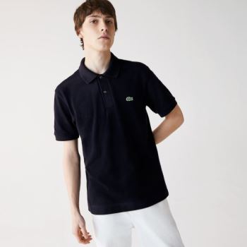 Lacoste Classic Fit Organic Bavlněné Piqué Polo Tmavě Blankyt Blankyt | nwRfK05x