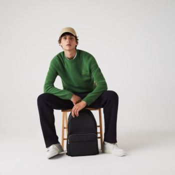 Lacoste Classic Petit Piqué Backpack Černé | HqeYKafM