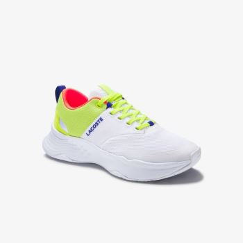 Lacoste Court-Drive Plus Textilní Sneakers Bílé Světle Zelene | Lw21Suaf