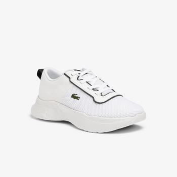 Lacoste Court-Drive Textilní Air Mesh Sneakers Bílé Tmavě Zelene | pYxw0FIG