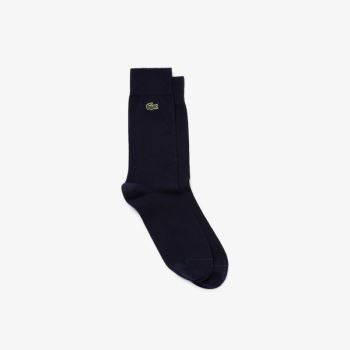 Lacoste Embroidered Crocodile Bavlněné Blend Socks Tmavě Blankyt Blankyt | urHAjWre