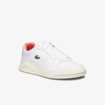 Lacoste Game Advance Luxe Læder and Semišové Sneakers Bílé Růžové | 1PKGECE0