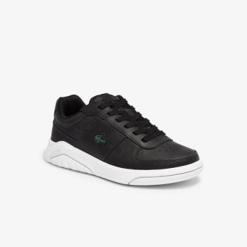 Lacoste Game Advance Læder and Syntetická Sneakers Černé Bílé | YGaiKlVF