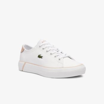 Lacoste Gripshot BL Læder and Syntetická Sneakers Bílé Růžové | d7D6uXcO