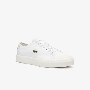 Lacoste Gripshot Læder Sneakers Bílé Šedé | Qri8qZpG