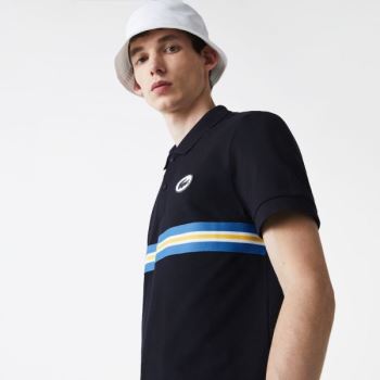 Lacoste Heritage Regular Fit Badge Bavlněné Piqué Polo Shirt Tmavě Blankyt Blankyt | QZYPE5e2