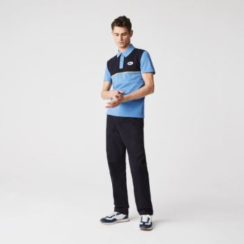 Lacoste Heritage Slim Fit Stretch Bavlněné Piqué Polo Shirt Bílé Blankyt Bílé | zxo0O2F3