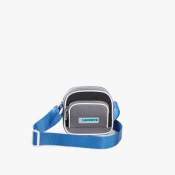 Lacoste LCST Badge Colorblock Zip Shoulder Bag Šedé Blankyt | zpLLDzST