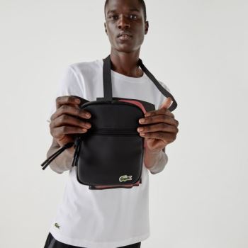 Lacoste LCST Coated Platene Small Byty Crossbody Bag Černé | zjI6Oqf8