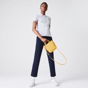 Lacoste L.12.12 Concept Petit Piqué Coated Platene Mini Zip Tote Bag Žluté | KkUQUhii