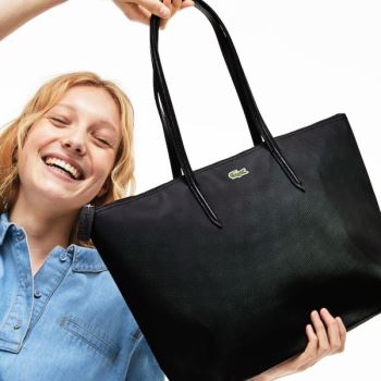 Lacoste L.12.12 Concept Zip Tote Bag Černé | MoRxY7fv