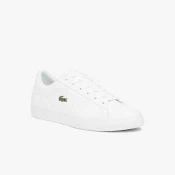 Lacoste Lerond BL Læder and Syntetická Sneakers Bílé | rPP13sj4