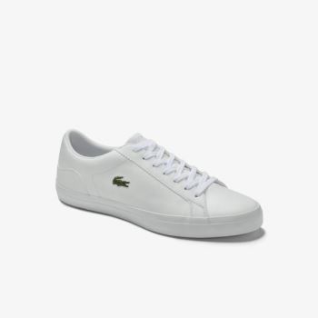 Lacoste Lerond Læder Sneakers Bílé | 1YeCKgpv