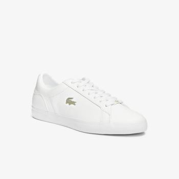 Lacoste Lerond Læder and Syntetická Sneakers Bílé | cPle9iJQ