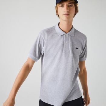 Lacoste Marl Fabric L.12.12 Polo Šedé | 4CwH8JMs