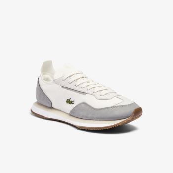 Lacoste Match Break Textilní Sneakers Bílé Šedé | YobDLt5B