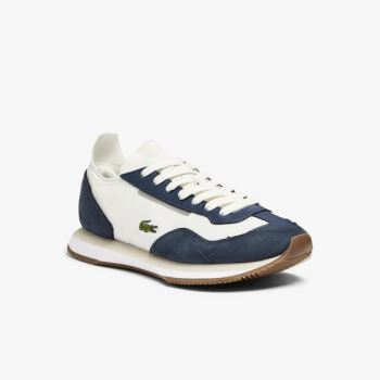 Lacoste Match Break Textilní Sneakers Bílé Tmavě Blankyt | tu26JGb9