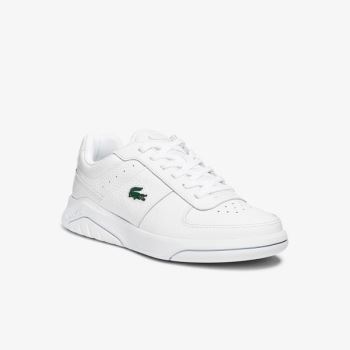 Lacoste Men’s Game Advance Tumbled Læder Sneakers Bílé | mfsSoNqV