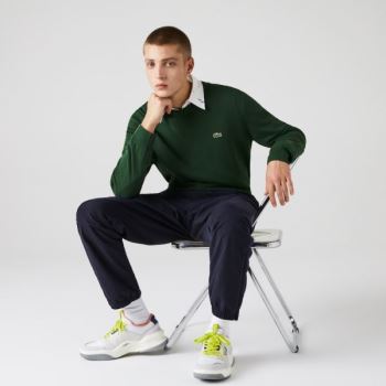 Lacoste Organic Bavlněné Crew Neck Svetrové Zelene | o7i5uttj