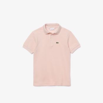 Lacoste Petit Piqué Polo Světle Růžové | Fy2o5yKE