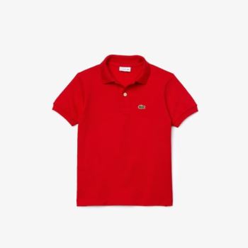 Lacoste Petit Piqué Polo Červené | cX87xZTi