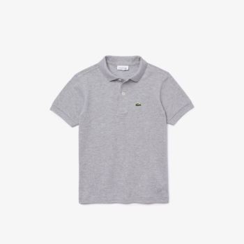 Lacoste Petit Piqué Polo Šedé | lOpWeqdd