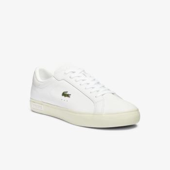 Lacoste Powercourt Smooth Læder Sneakers Bílé Bílé | ltSW2wQQ