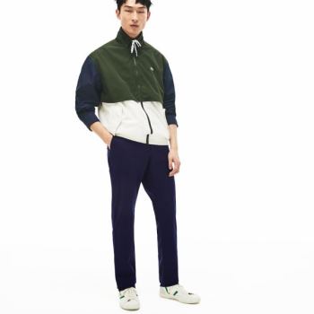 Lacoste Regular Fit Bavlněné Gabardine Chino Pants Tmavě Blankyt Blankyt | LGUioWm4