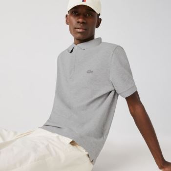 Lacoste Regular Fit Paris Polo Šedé | 9jM9NWU6