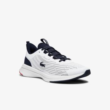 Lacoste Run Spin Textilní Sneakers Bílé Tmavě Blankyt | JyV88IKf