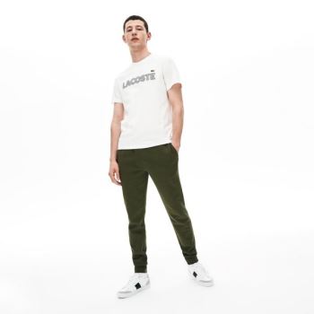 Lacoste SPORT Fleece Tenisové Sweatpants Hnědožlutý Zelene | rZSHERCs