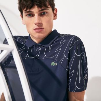 Lacoste SPORT Novak Djokovic Prodyšný Ultra-Light Polo Shirt Tmavě Blankyt Blankyt Bílé | Fkqn6lsH