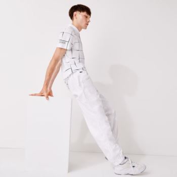 Lacoste SPORT Performance Side Zip Track Pants Bílé | MkV16gSO