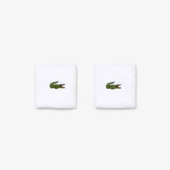 Lacoste SPORT Stretch Bavlněné Jersey Wristband Bílé | 10C6ytKO