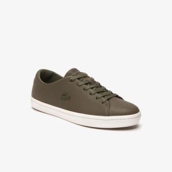 Lacoste Showcourt 2.0 Læder Sneakers Tmavě Hnědožlutý Bílé | tnstj5Qc