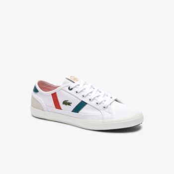 Lacoste Sideline Roland Garros Sneakers Bílé Zelene | xcWXgci0