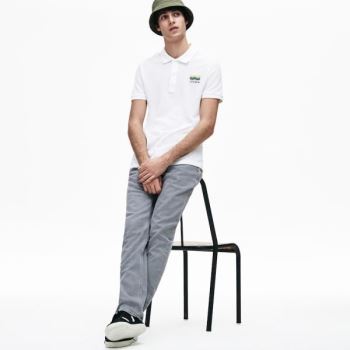 Lacoste Slim Fit Bavlněné Petit Piqué Polo Bílé | rjhVB0Q7