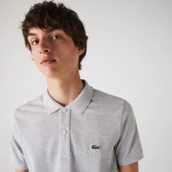 Lacoste Slim Fit Polo in Petit Piqué Šedé | pt4zyBkP