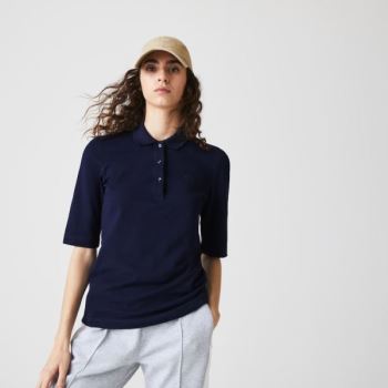 Lacoste Slim Fit Supple Bavlněné Polo Tmavě Blankyt Blankyt | G2vgelnx