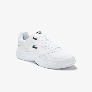 Lacoste Storm 96 LO Textilní and Læder Sneakers Bílé | N4fAEK6u