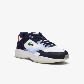 Lacoste Storm 96 LO Textilní and Læder Sneakers Tmavě Blankyt | ZL9HINAy