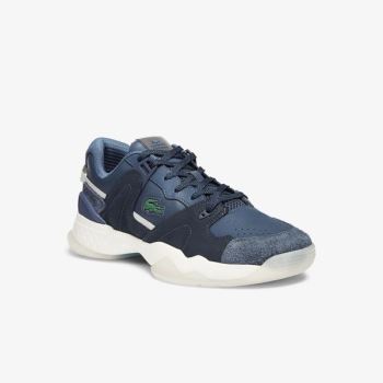 Lacoste T-Point Læder and Semišové Sneakers Tmavě Blankyt | Xnsger7d