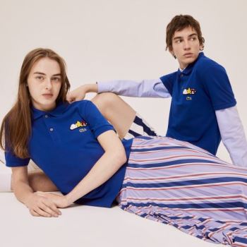 Lacoste x FriendsWithYou Design Classic Fit Polo Shirt Blankyt | hwRwimGP