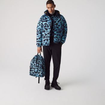 Lacoste x National Geographic Animal Print Backpack Blankyt Černé | EFxH7d9r