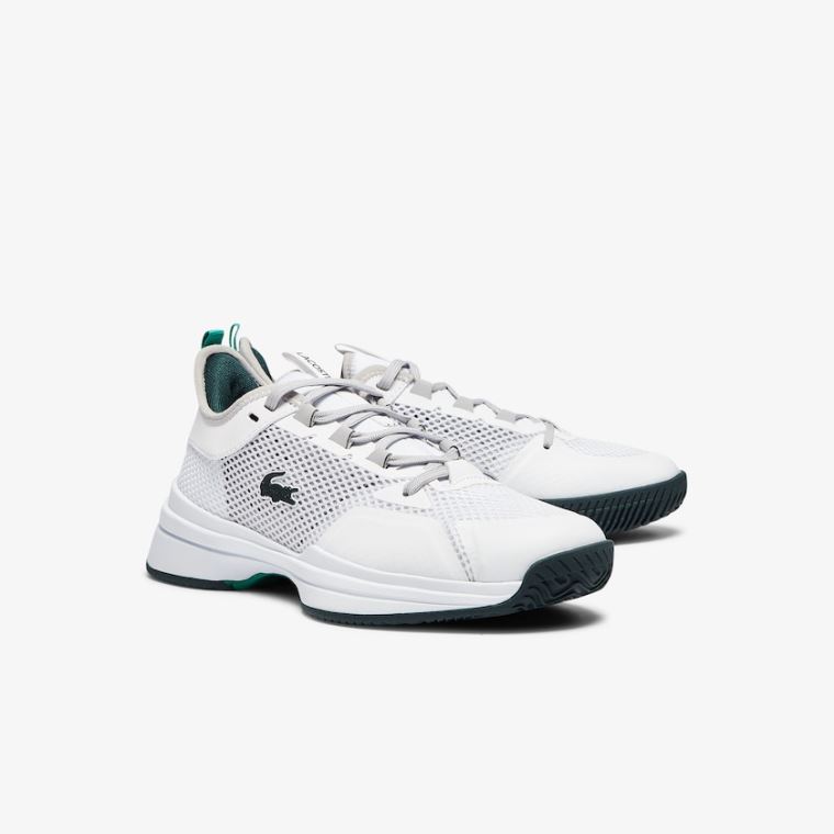 Lacoste AG-LT 21 Textilní and Syntetická Sneakers Bílé Zelene | 0FeqyTGY