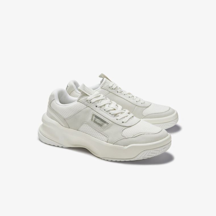 Lacoste Ace Lift Colourblock Læder Sneakers Bílé Bílé | VZl95Bq3