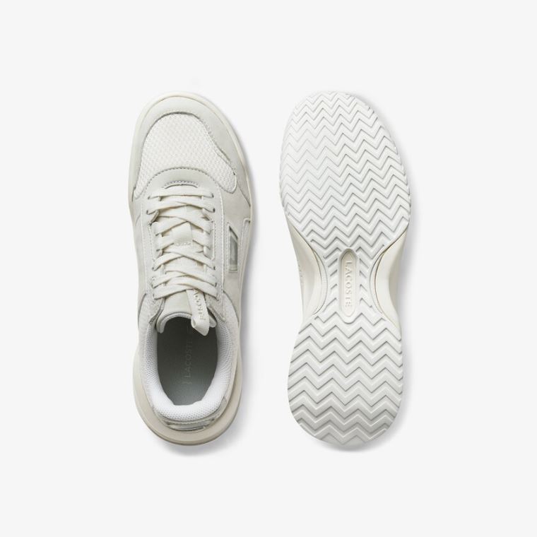 Lacoste Ace Lift Colourblock Læder Sneakers Bílé Bílé | VZl95Bq3