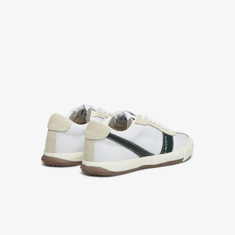 Lacoste Ball Net Platene and Semišové Sneakers Bílé | cKkfJlkB